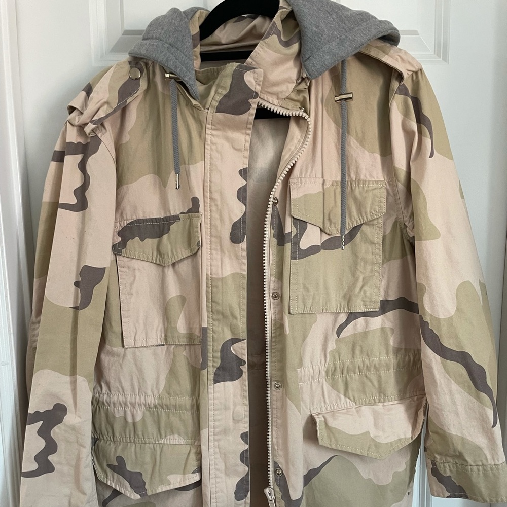 Camo jacket.